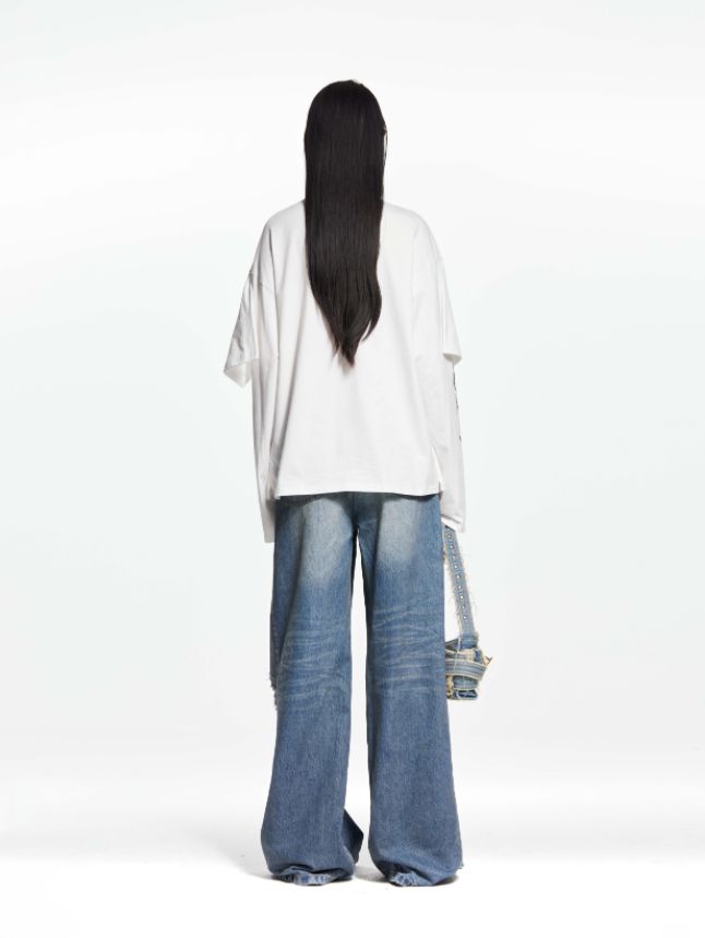 Printed Two-Piece Long-Sleeve T-Shirt