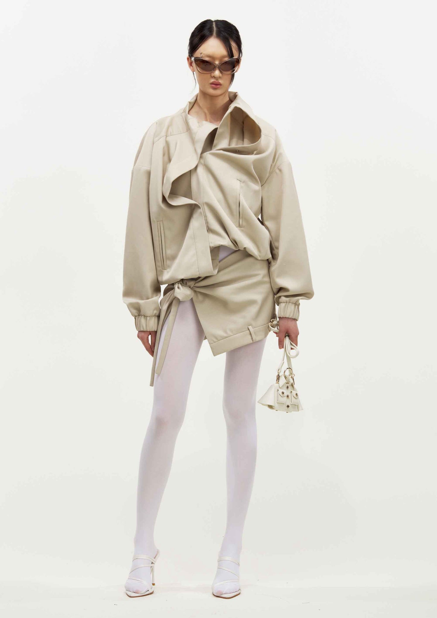 BEIGE DOUBLE  JACKET