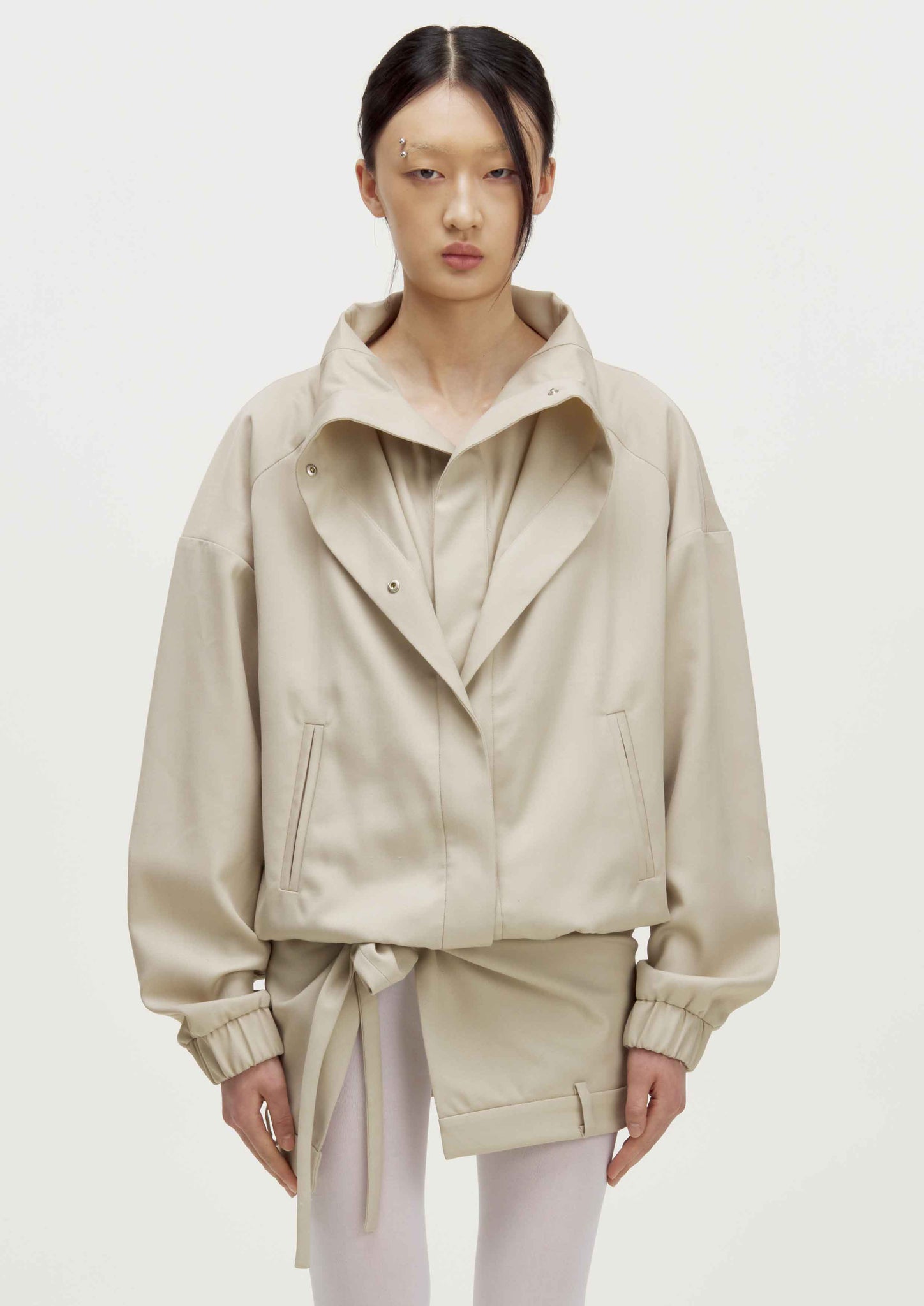 BEIGE DOUBLE  JACKET