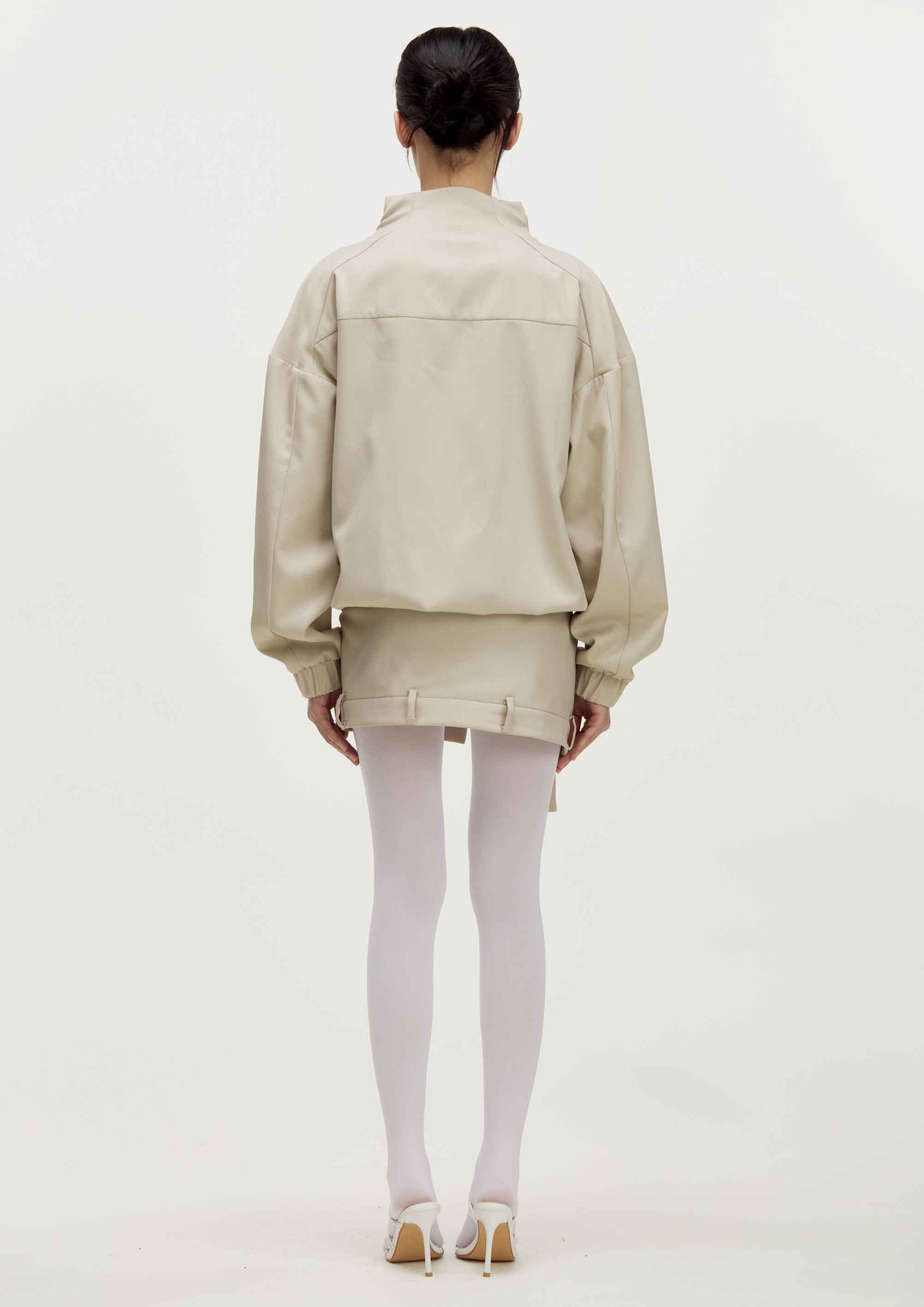 BEIGE DOUBLE  JACKET