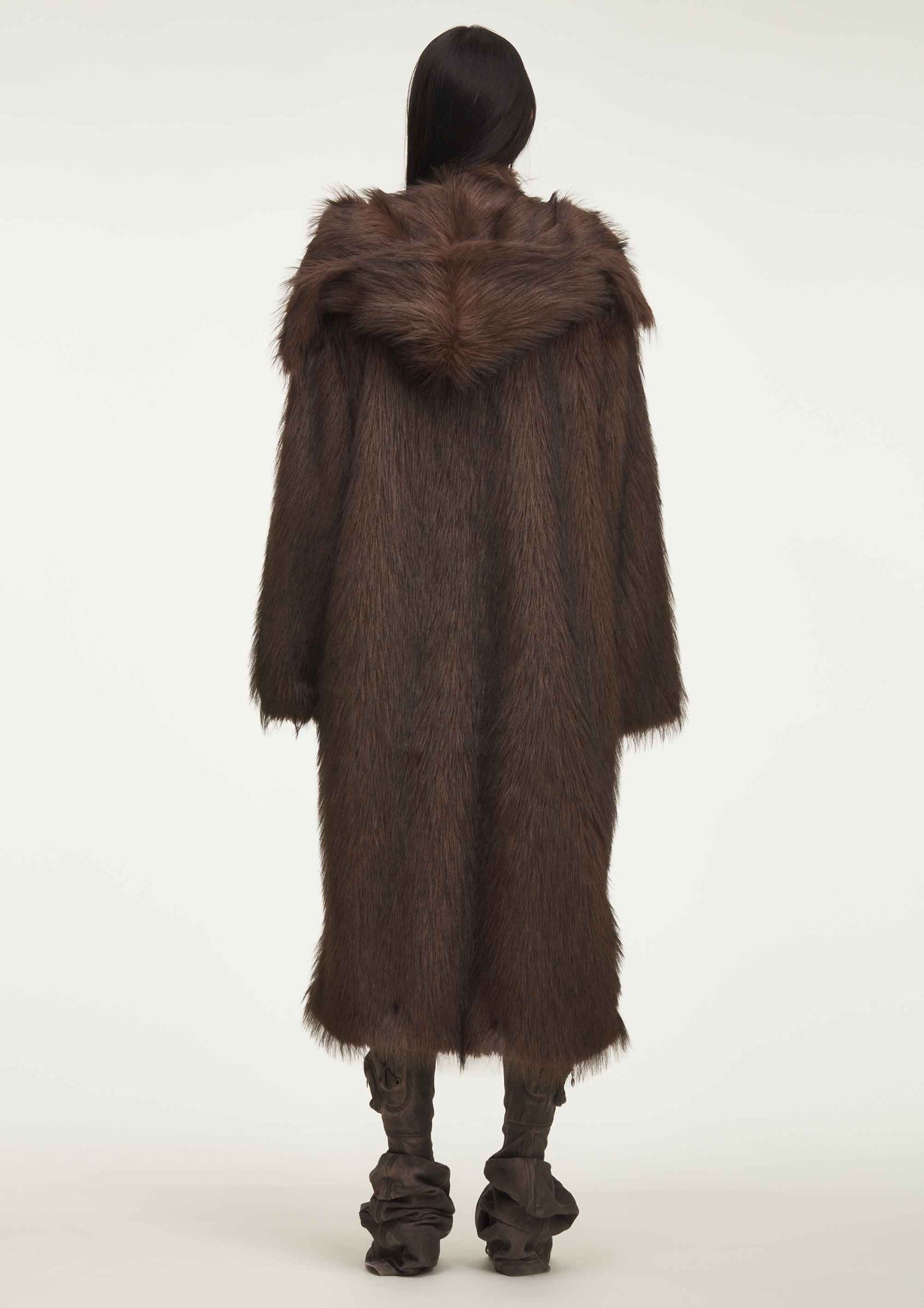 BROWN HAIR FUR  COAT