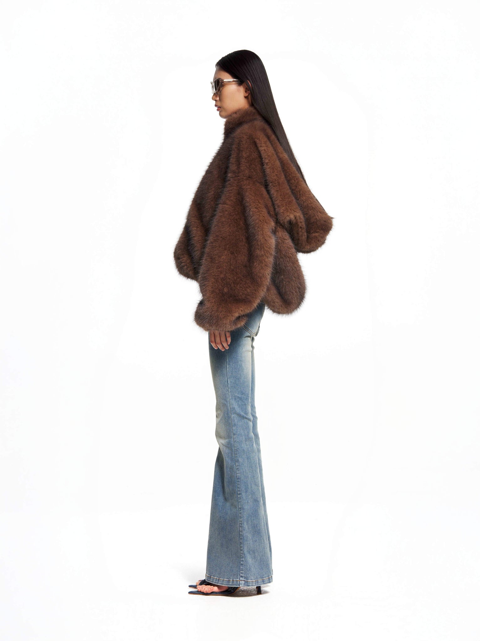 Hooded Fur Coat