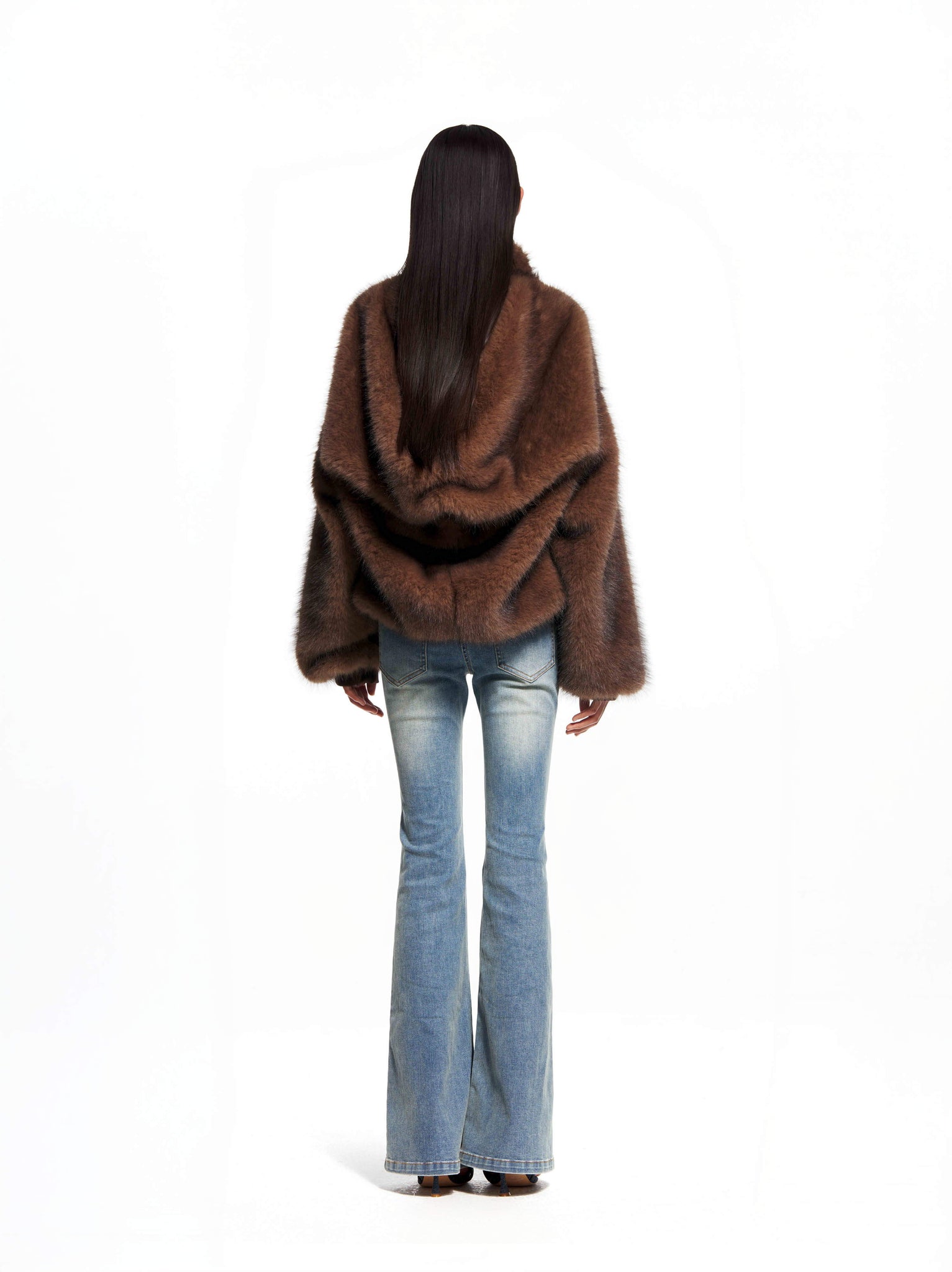 Hooded Fur Coat