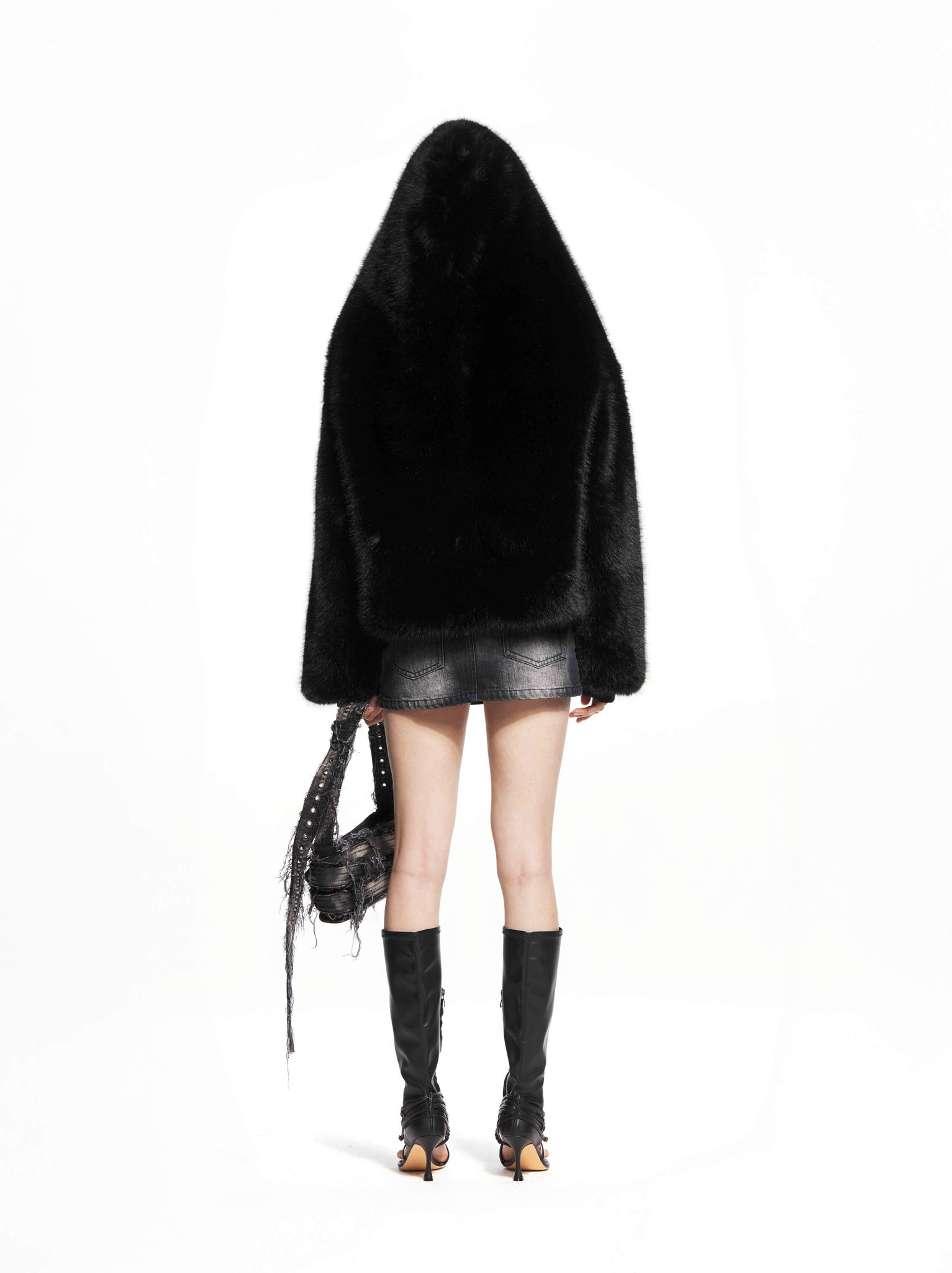Hooded Fur Coat