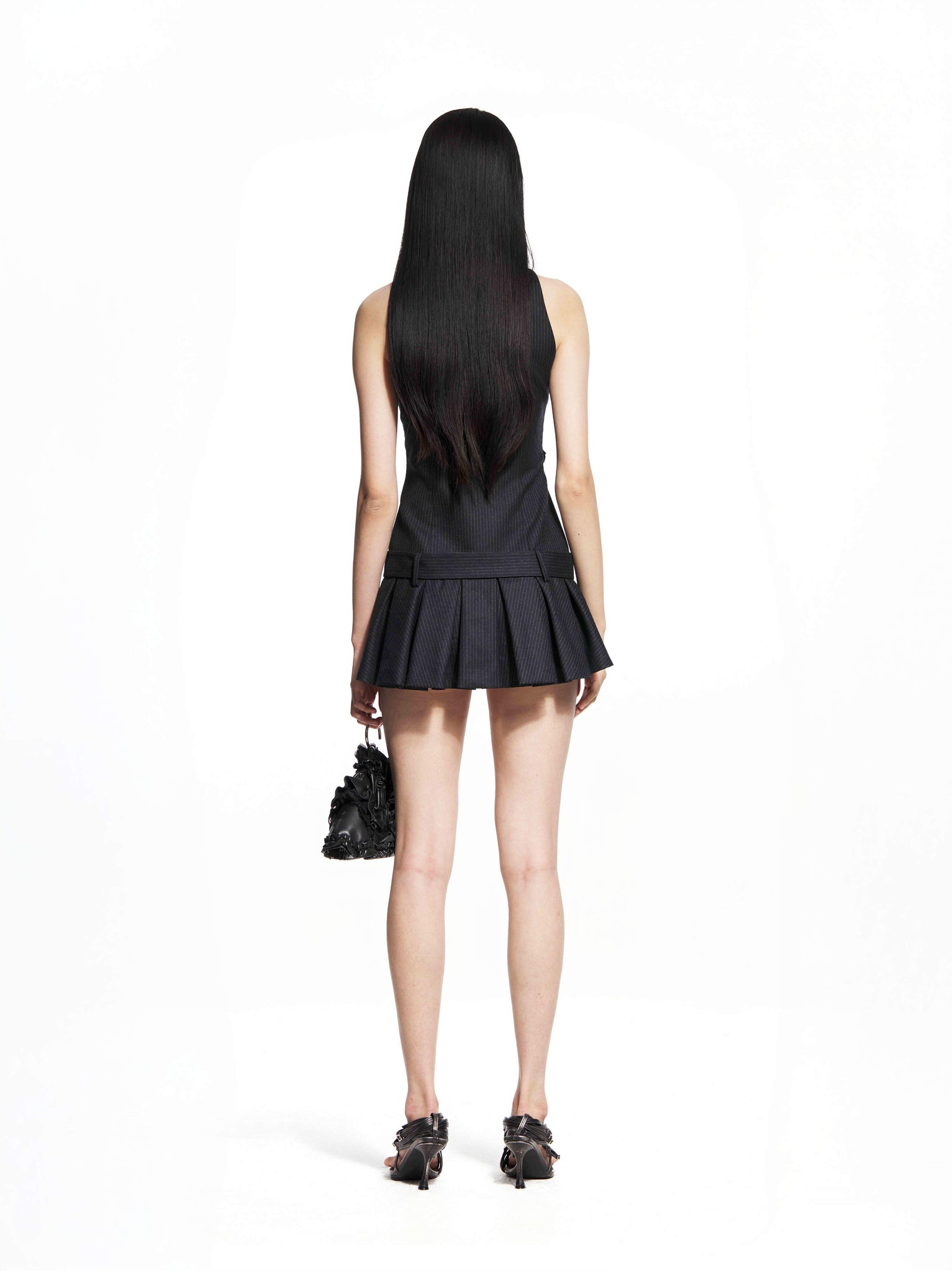 Dislocated Halterneck Blazer Dress