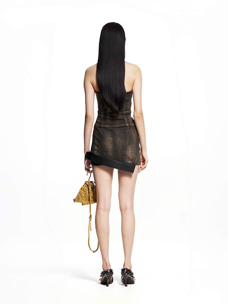 Dislocated Strapless Dress