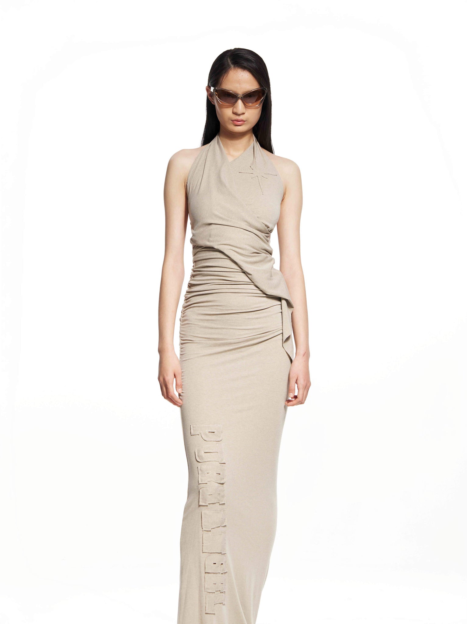 Wrap Halterneck Dress