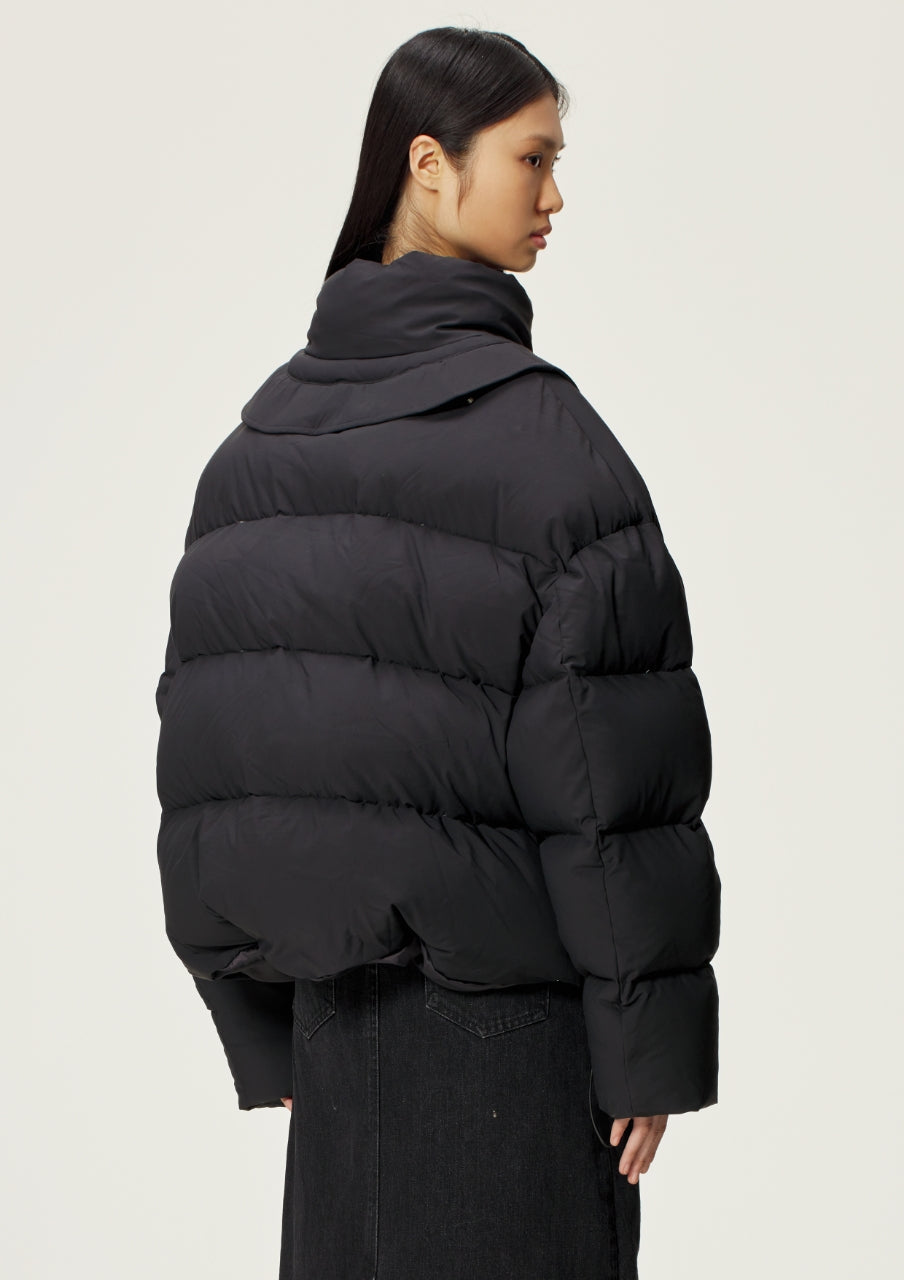 Black Detachable Down Jacket