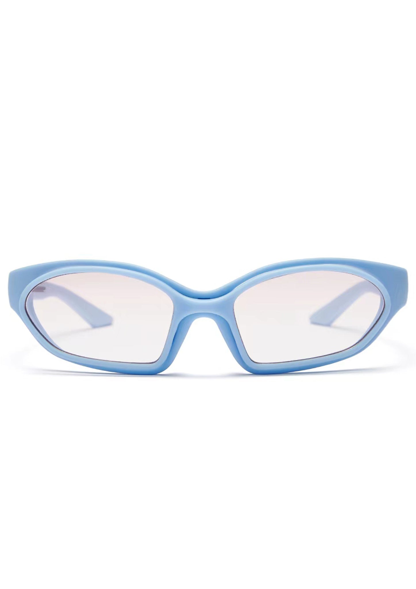 SOFT PEOPLE AREA JOINTLY-DESIGNED DOUBLE RIM SUNGLASSES BLUE