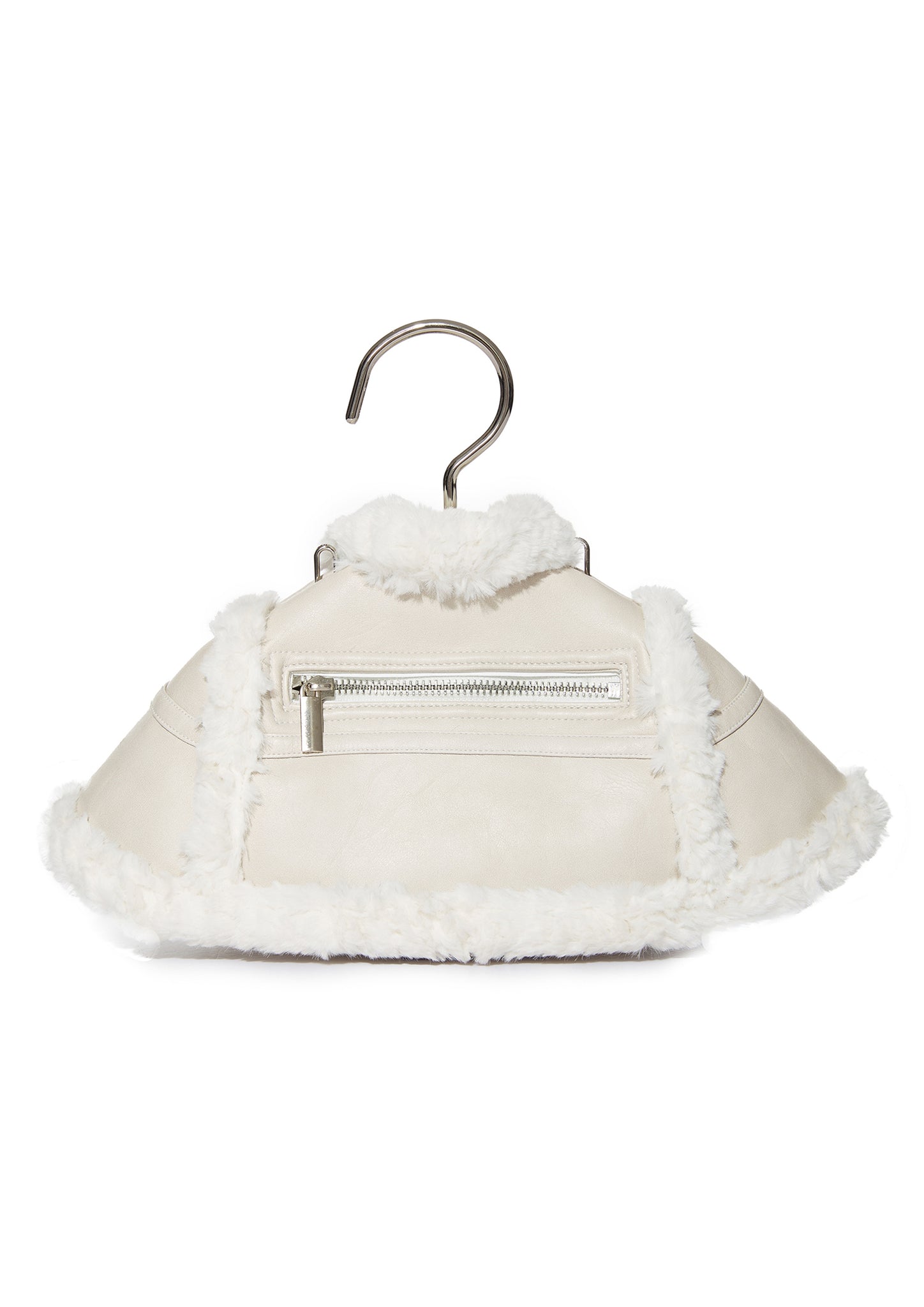 SMALL SIZE FUR JACKET BAG WHITE