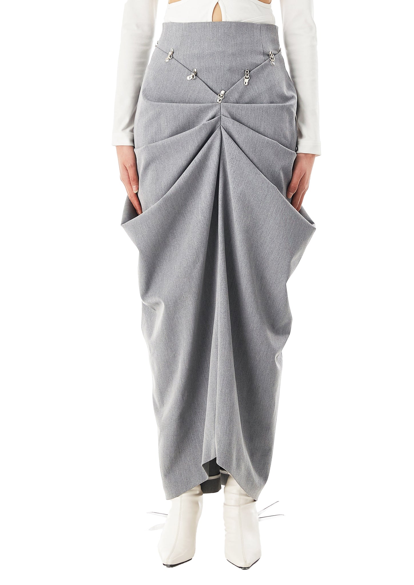 Grey Double Wear Skirt