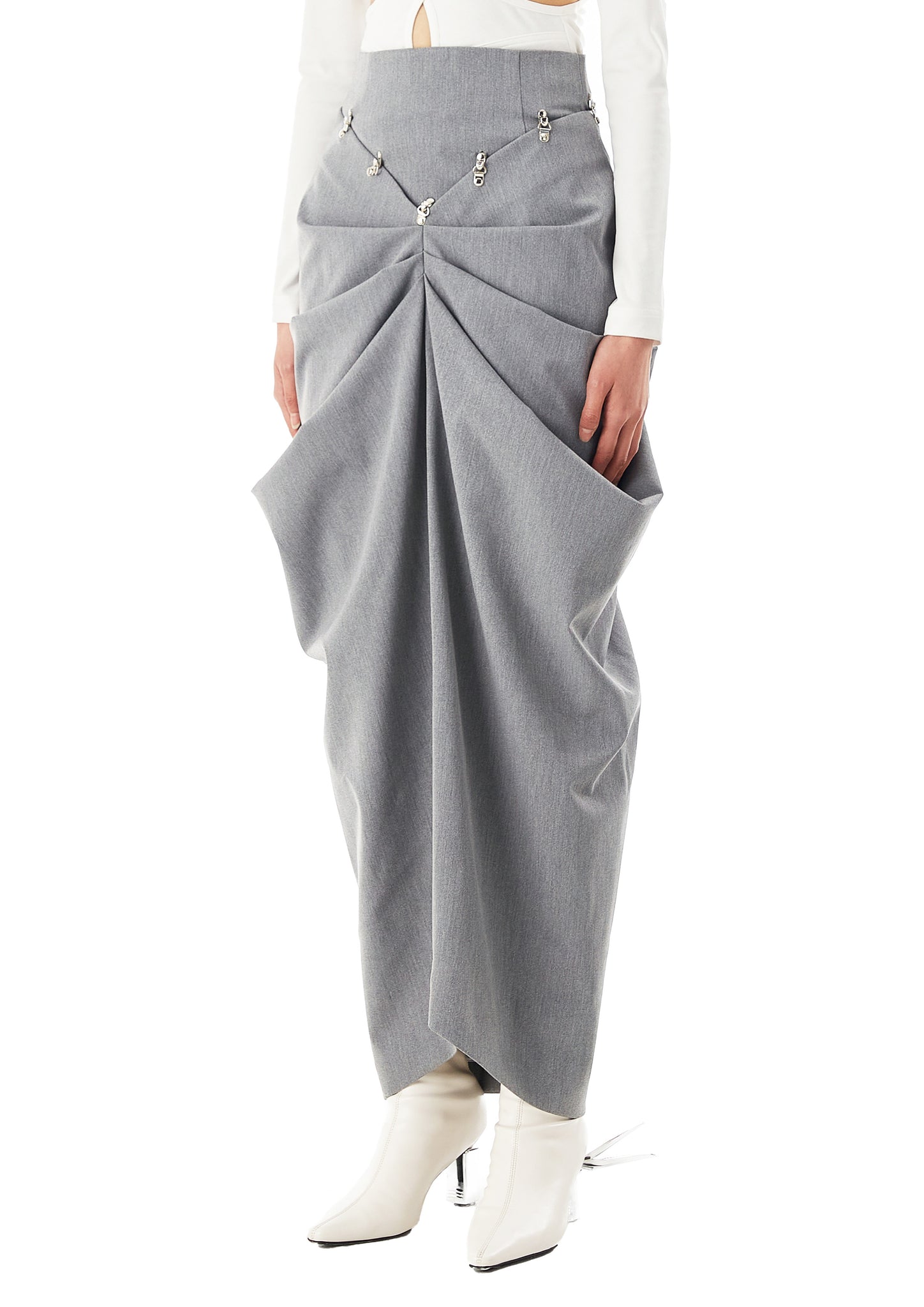 Grey Double Wear Skirt