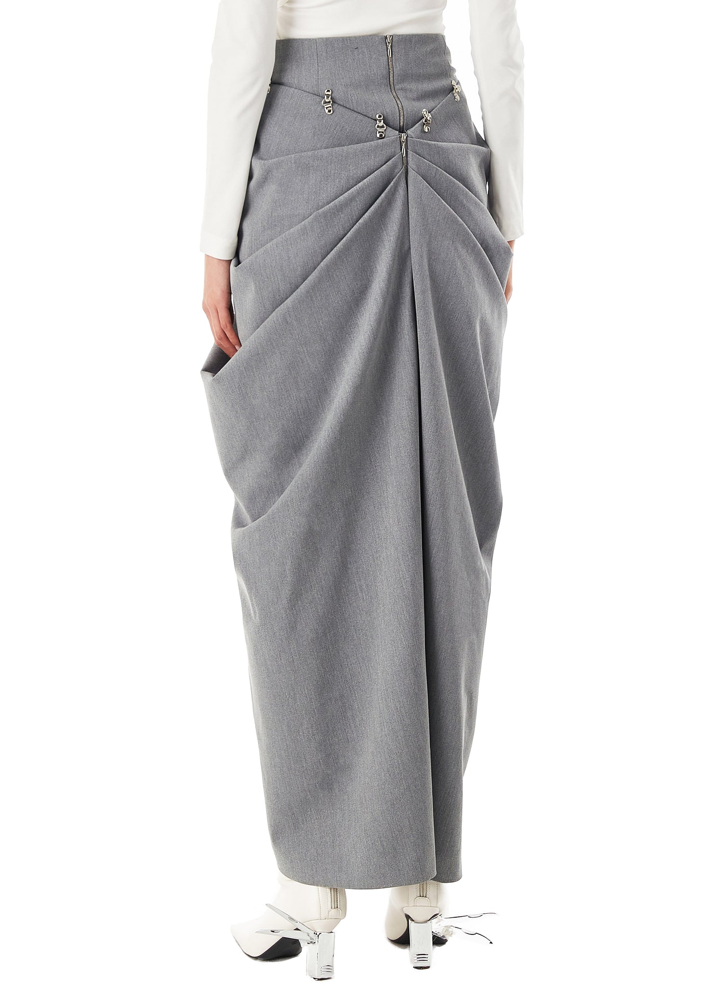 Grey Double Wear Skirt